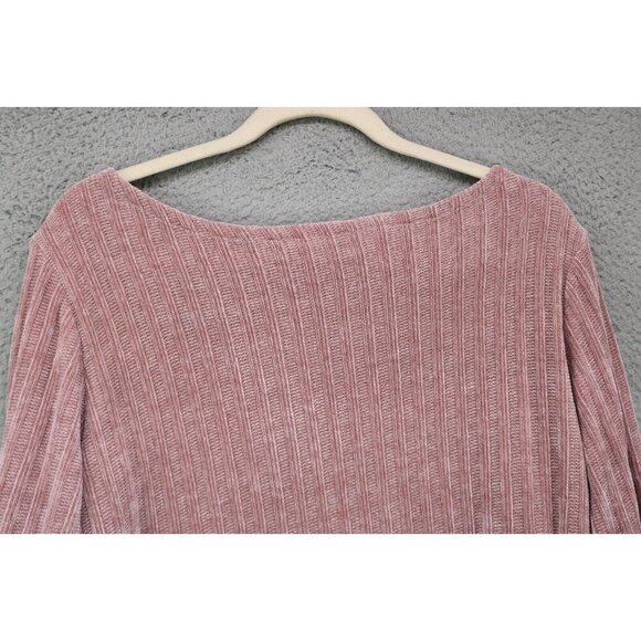 Carolyn Taylor 3/4 Sleeve Ribbed Pink Sweater-Size XL-Soft & Cozy - Picture 10 of 10